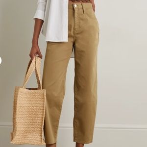 Frame Ultra high rise barrel Denim Tan Women's Pants
